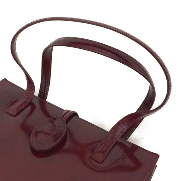 Cartier Burgundy Tote Bag - Picture 6 of 12